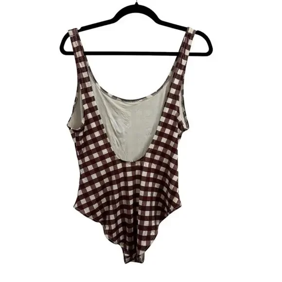 Solid & Striped Anne Marie Gingham Checkered One Piece Swimsuit - Picture 2 of 5